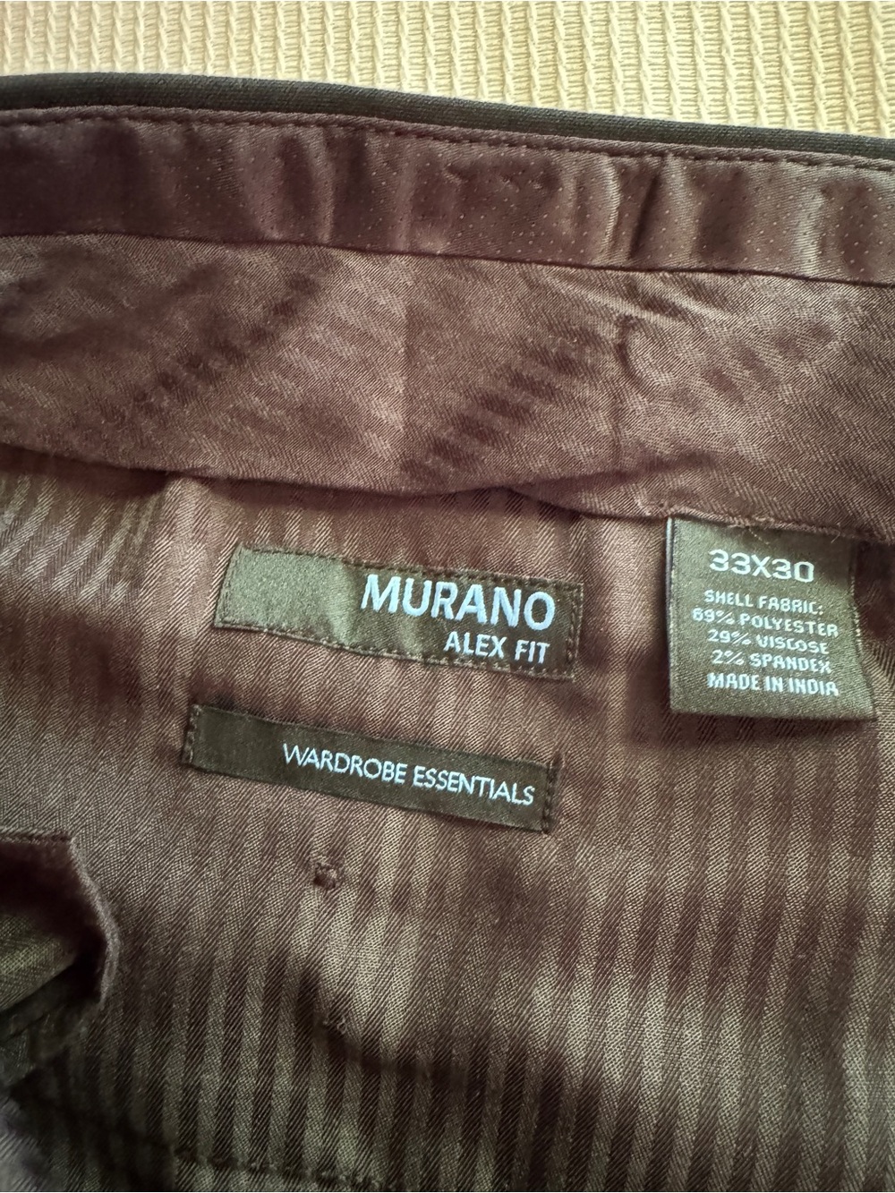 Murano Alex Fit Men's Black Dress Pants - 33x30